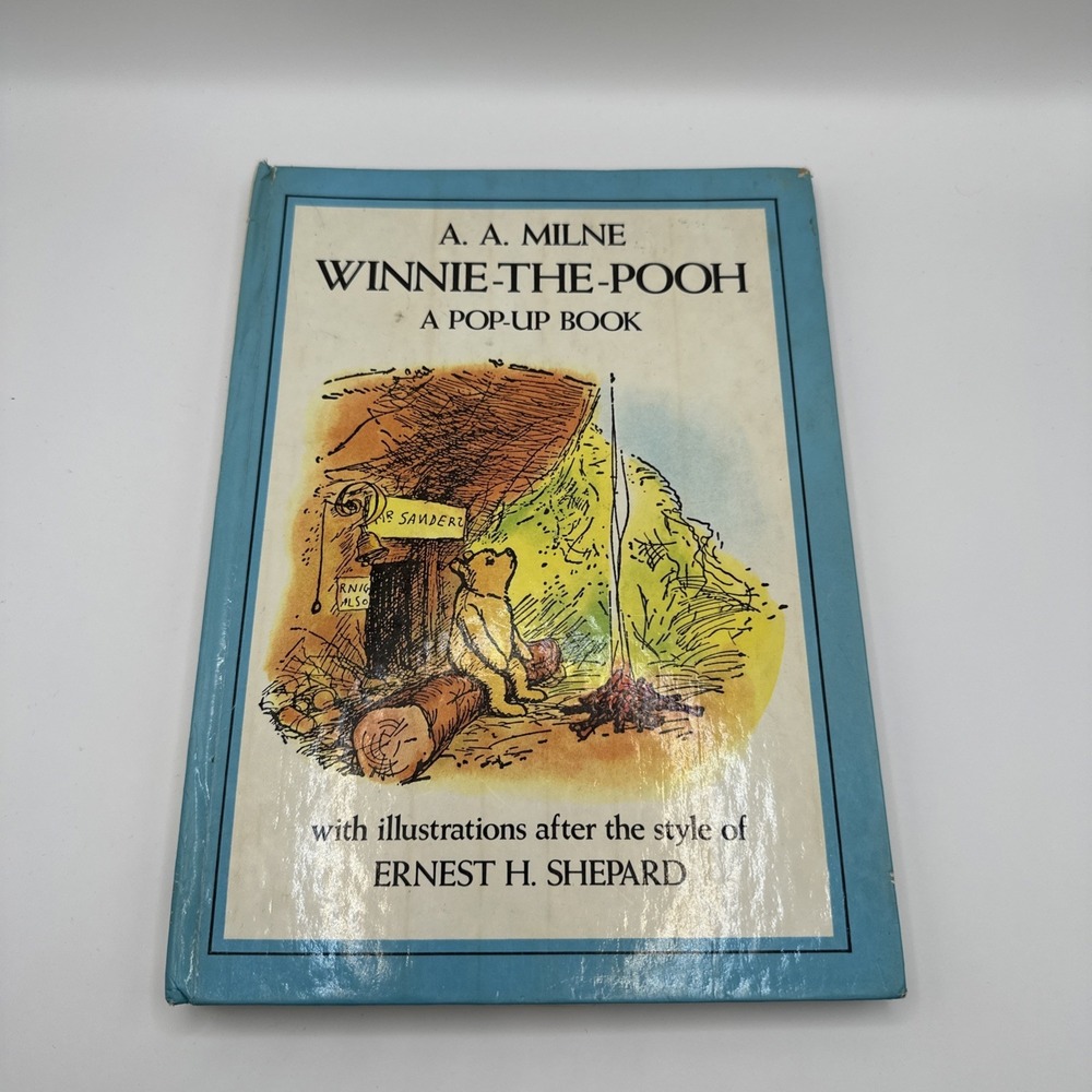 Winnie the Pooh Pop-Up Book Hard Cover Interactive Used Disney English